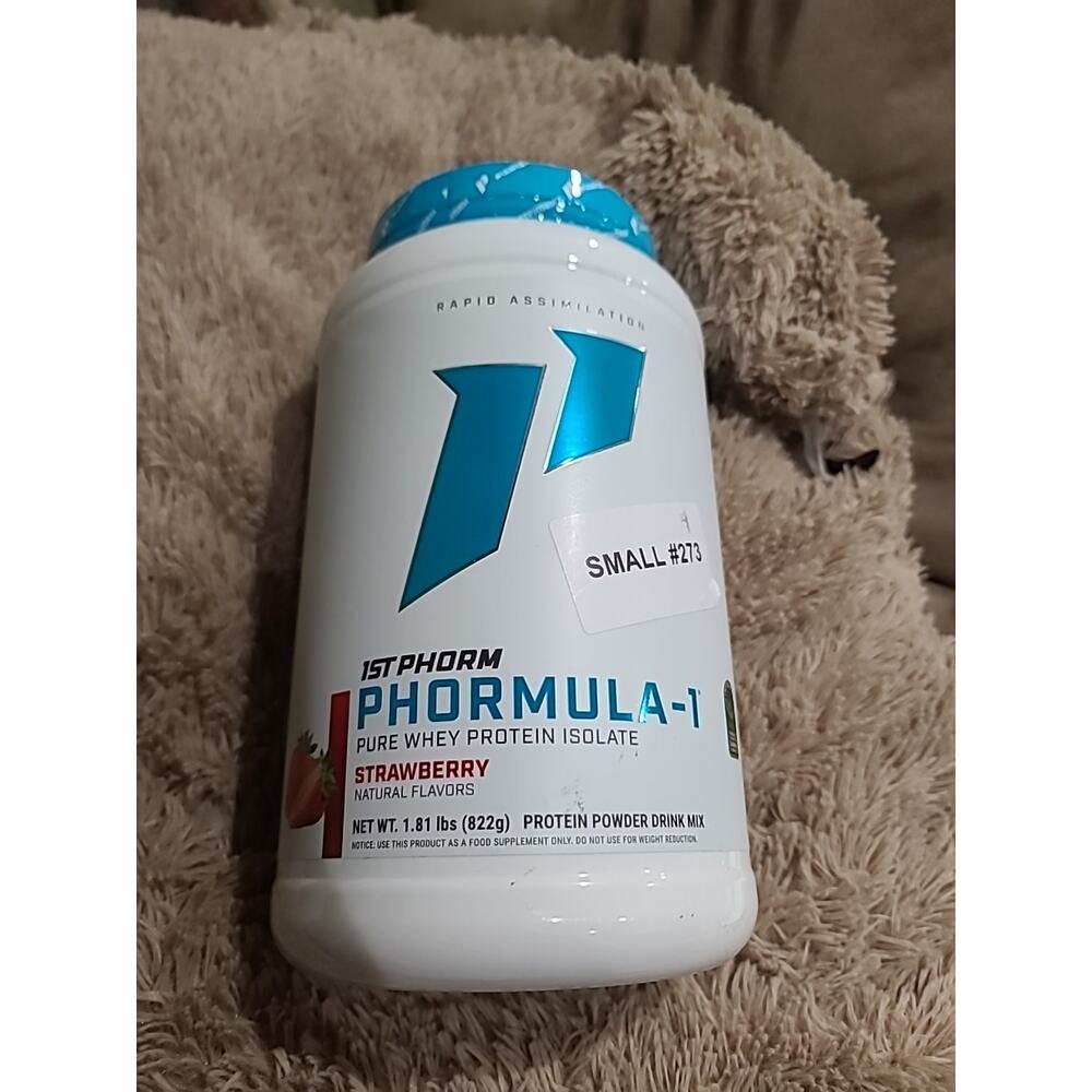 1st Phorm Phormula-1 Pure Whey Protein Powder Strawberry 🍓1.81 LB Expires 8/27